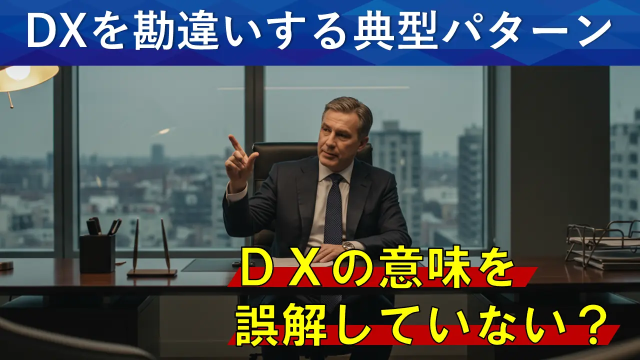 DXを勘違いする典型パターンとは?失敗しないための本質的理解