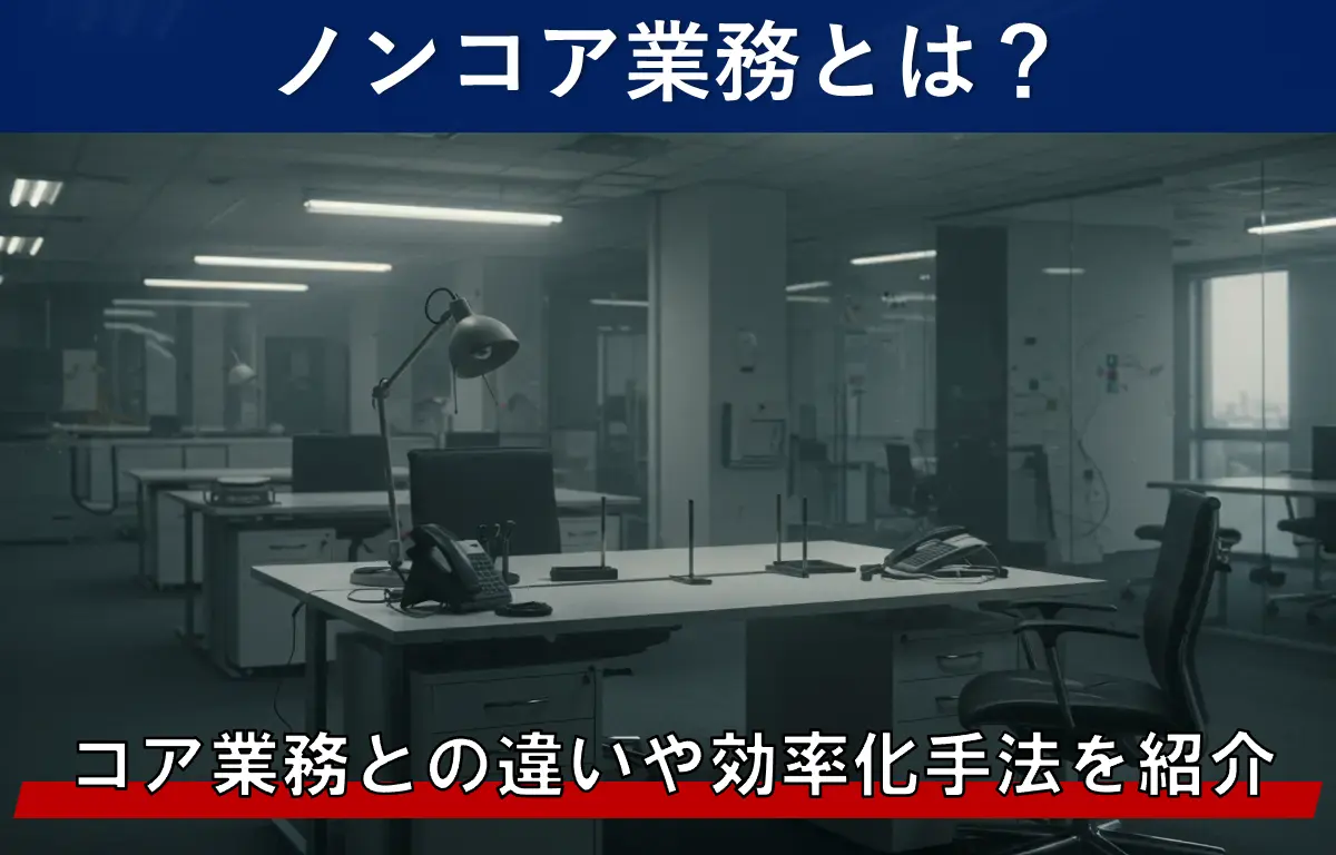 ノンコア業務とは?コア業務との違いや効率化手法を紹介