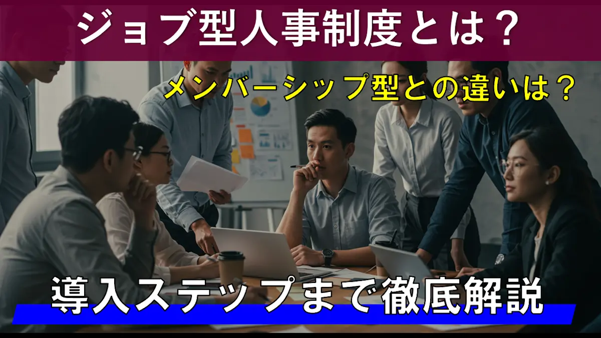ジョブ型人事制度とは？メンバーシップ型との違いから導入ステップまで紹介