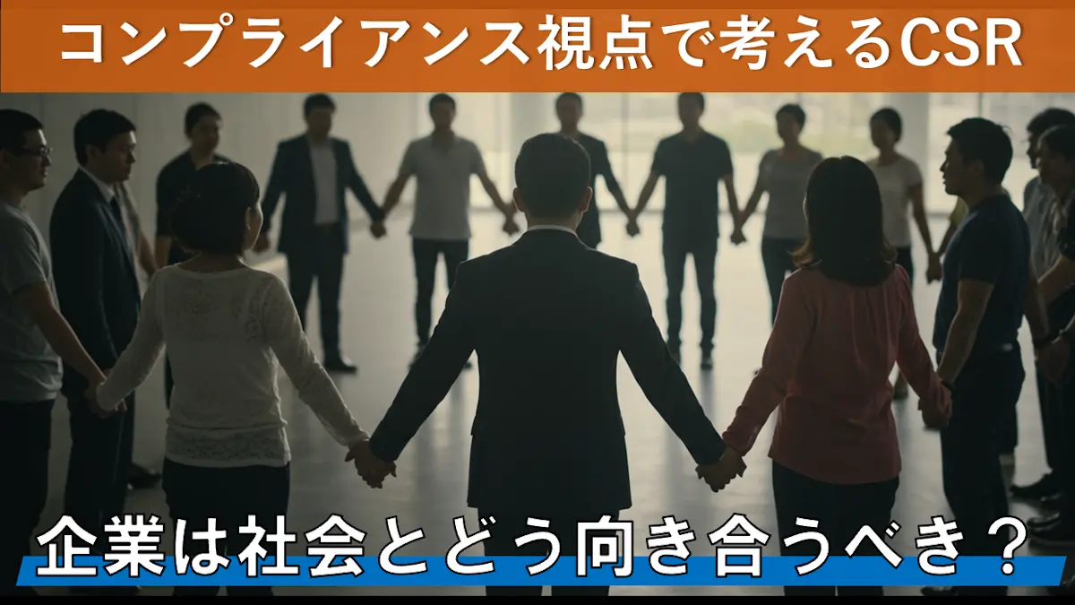 企業は社会とどう向き合うべきか？コンプライアンス視点で考えるCSR
