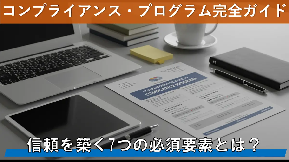 コンプライアンス・プログラム完全ガイド：信頼を築く7つの必須要素