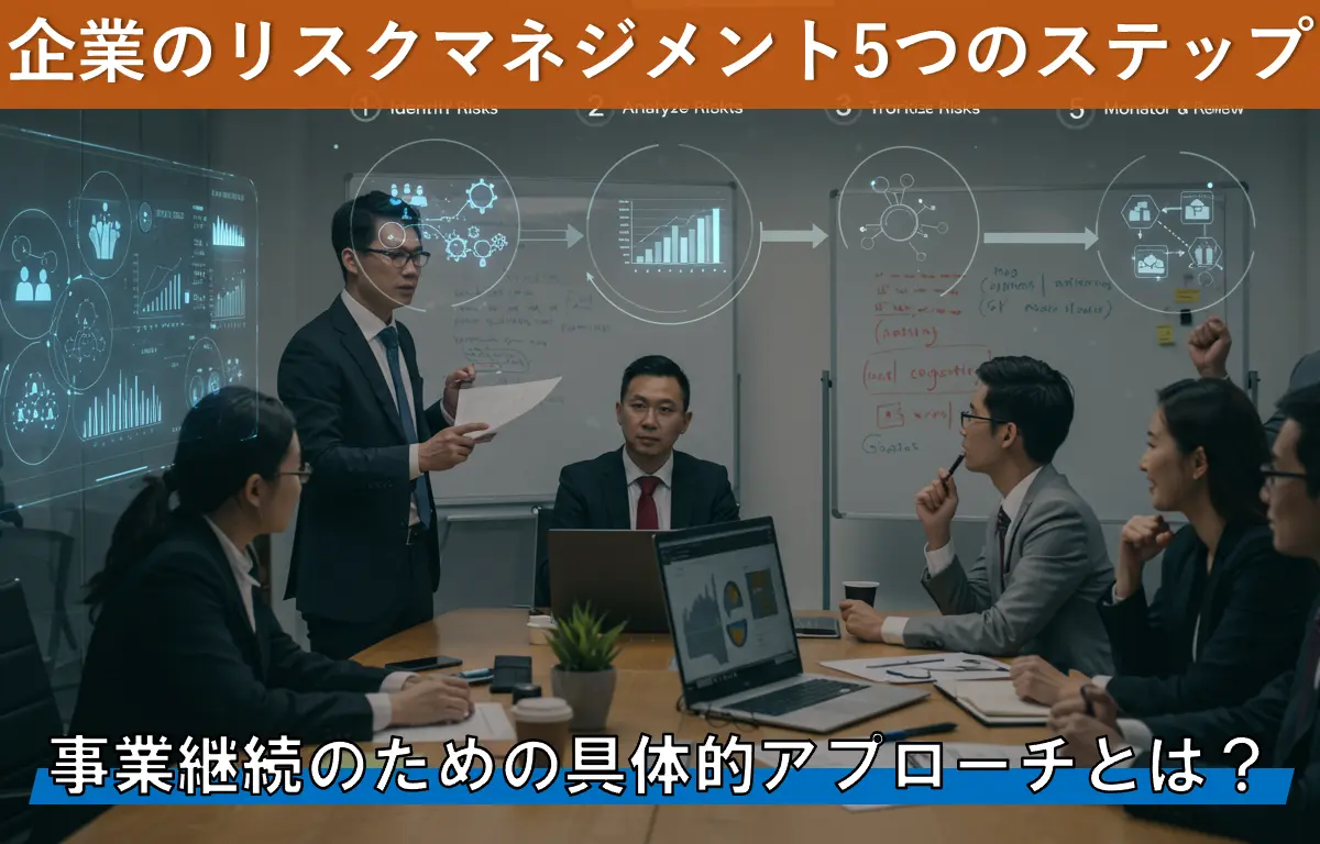 企業のリスクマネジメント5つのステップ|事業継続のための具体的アプローチとは?