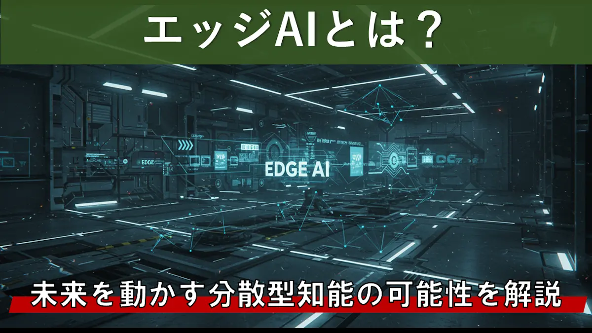 エッジAIとは?未来を動かす分散型知能の可能性を徹底紹介
