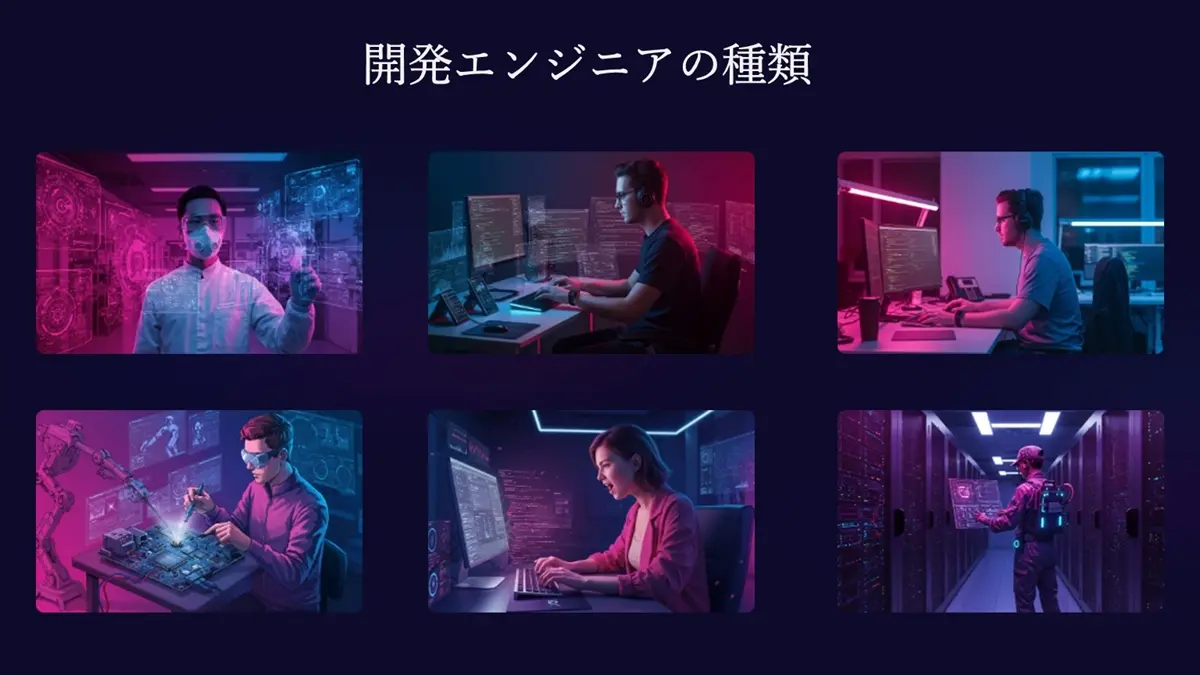 開発エンジニアの種類